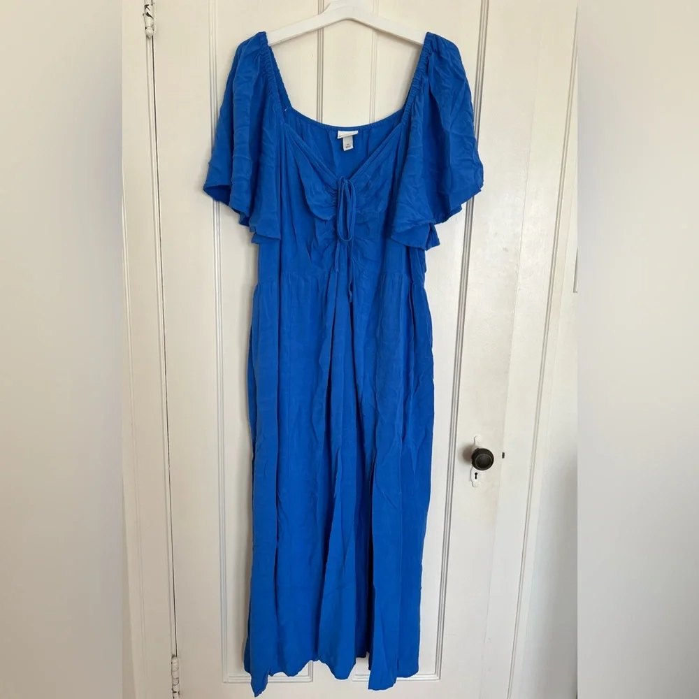 Ava & Viv Vibrant Blue Maxi Dress - Picture 1 of 4